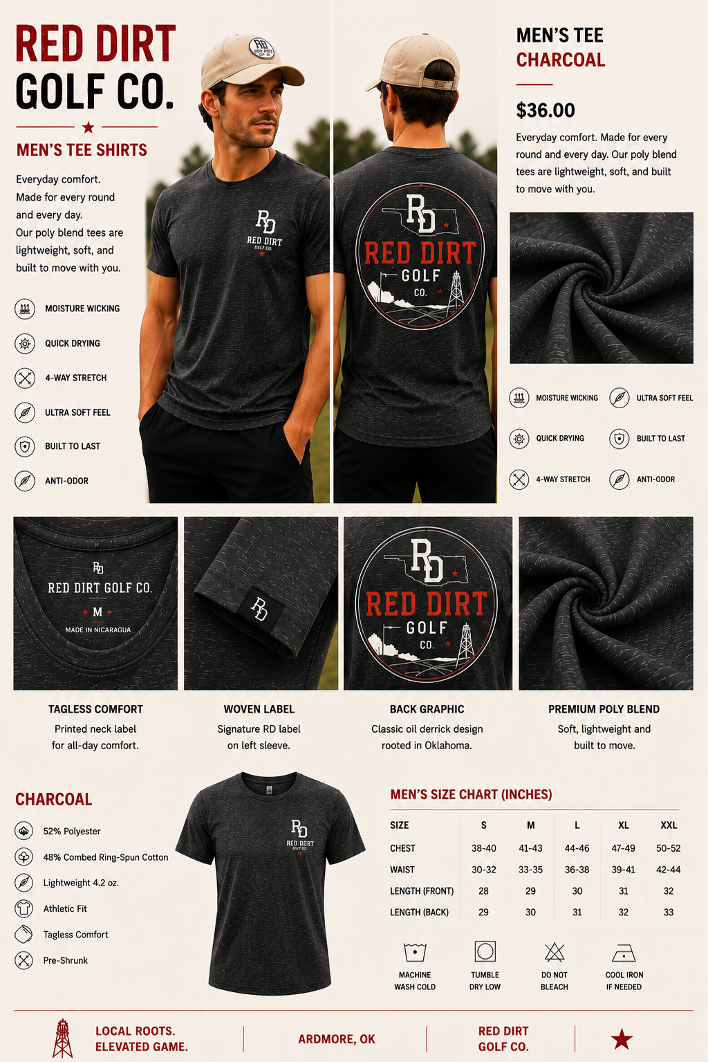 Men's Tee Shirt – Red Dirt Golf Co