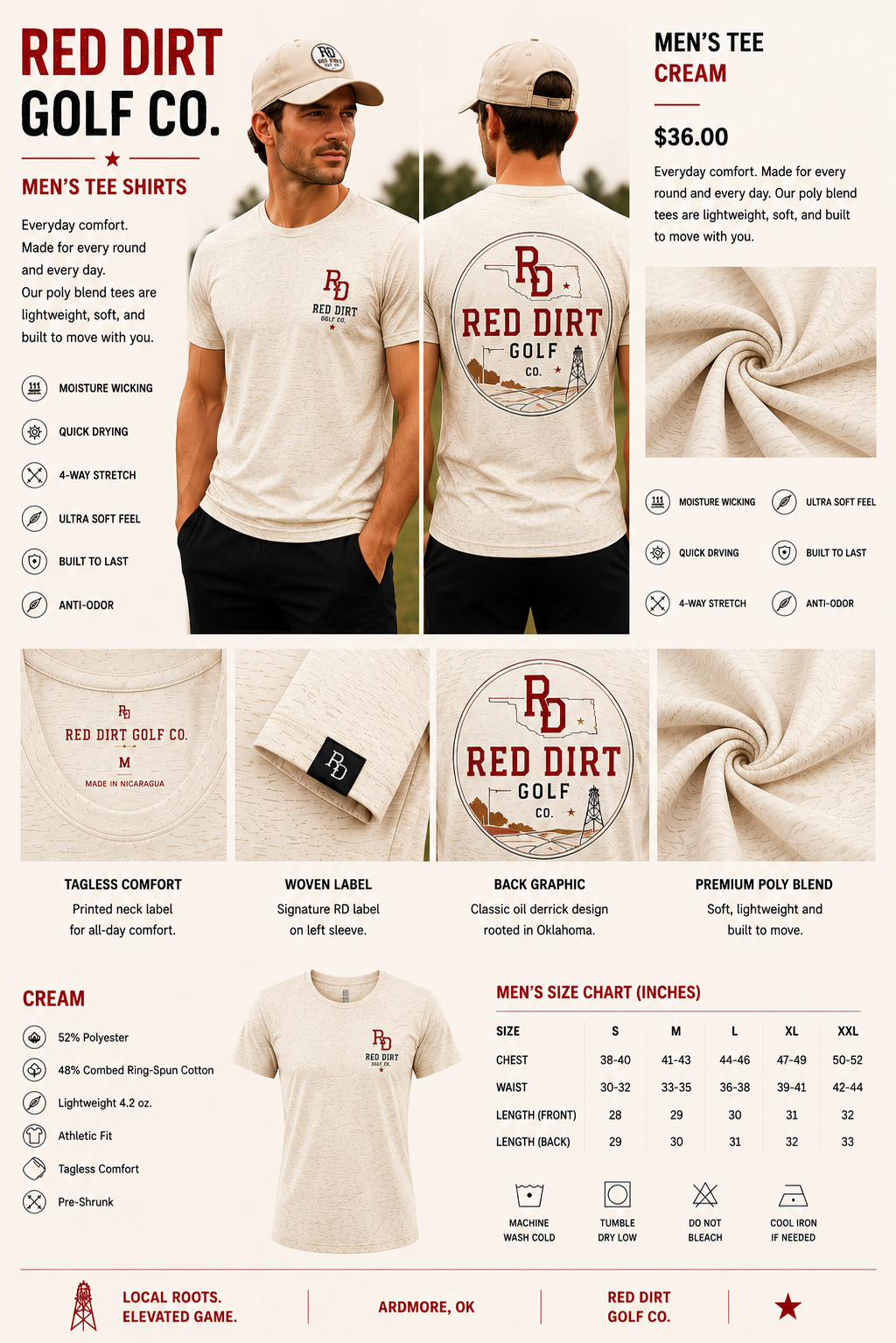 Men's Tee Shirt – Red Dirt Golf Co