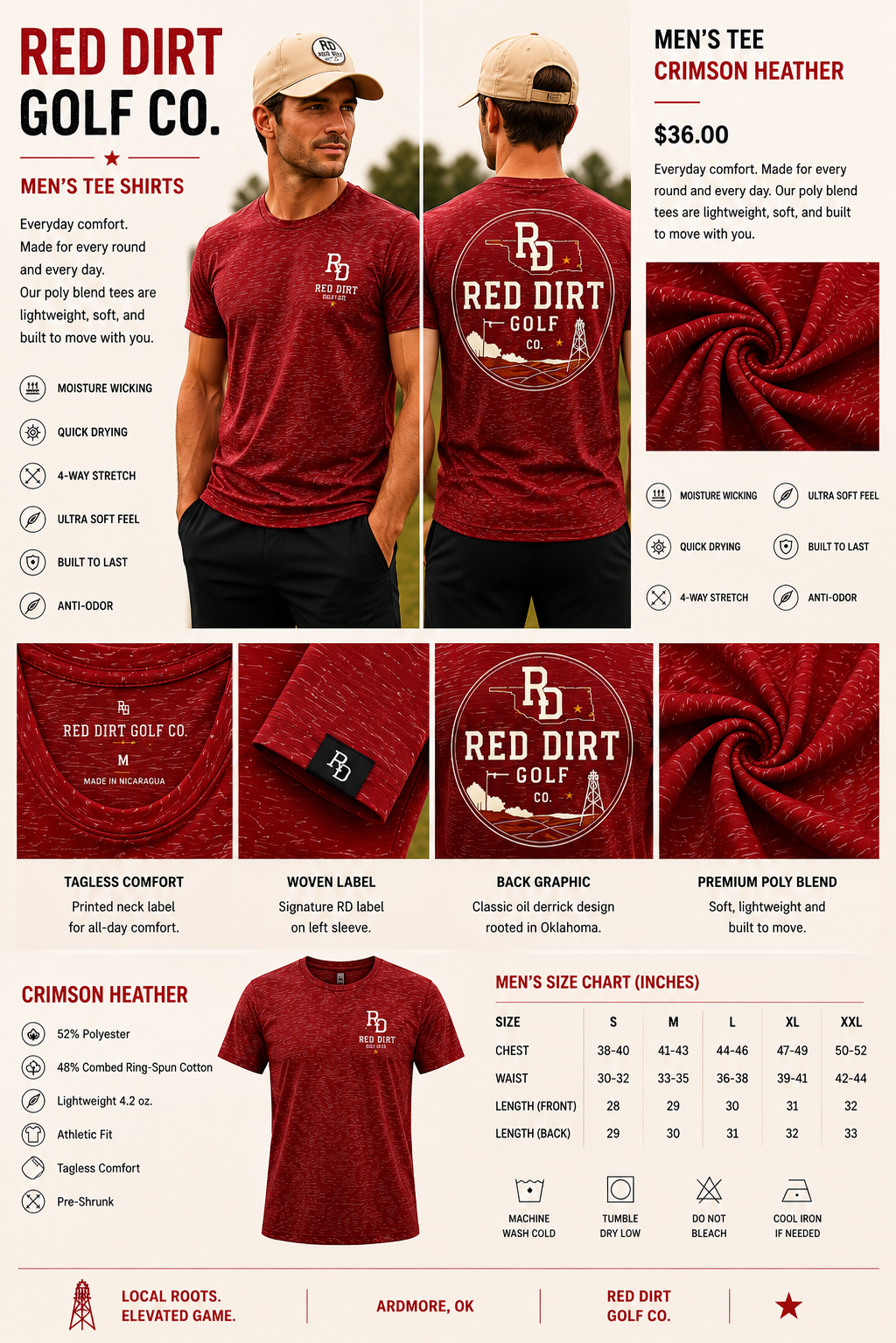 Men's Tee Shirt – Red Dirt Golf Co