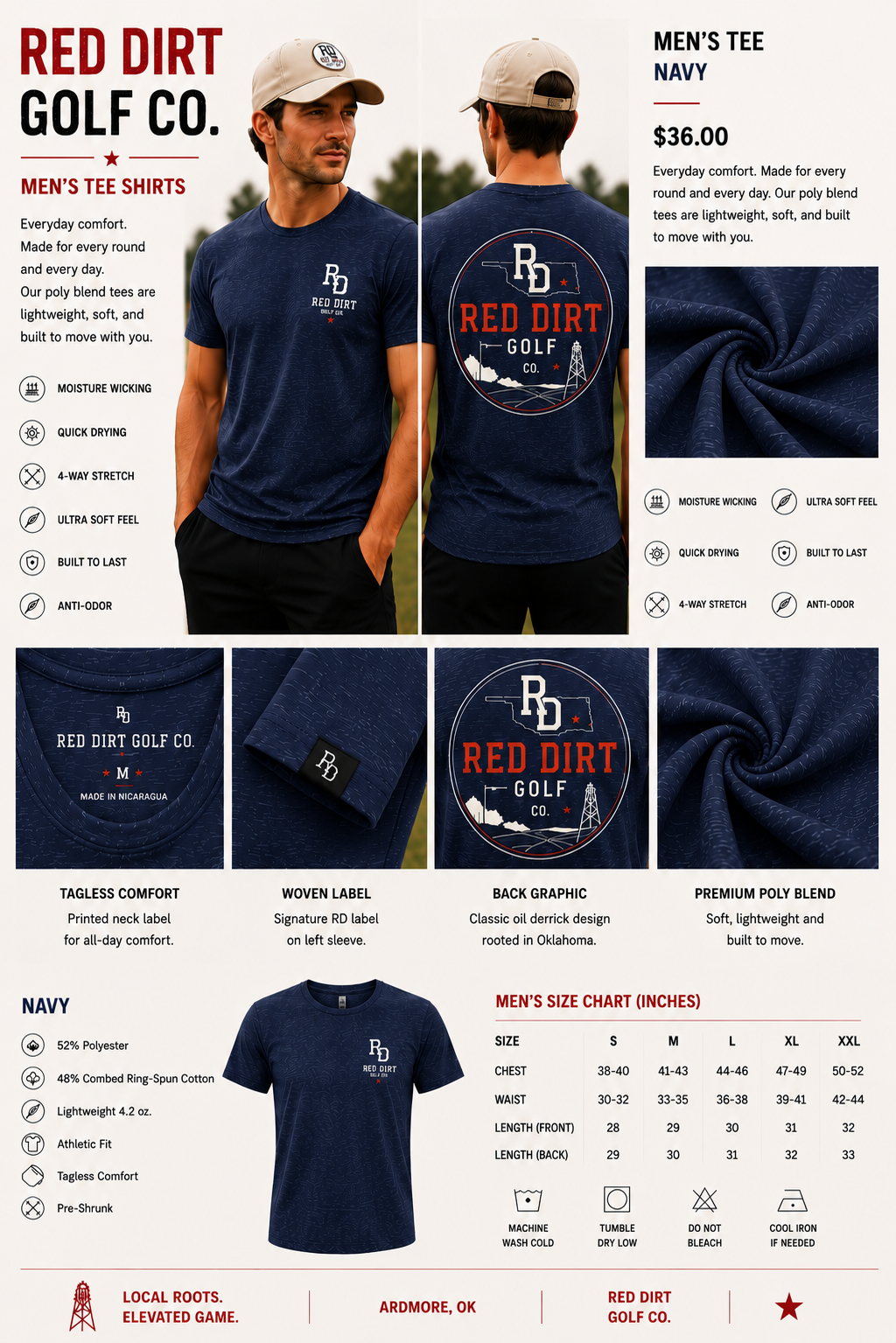 Men's Tee Shirt – Red Dirt Golf Co